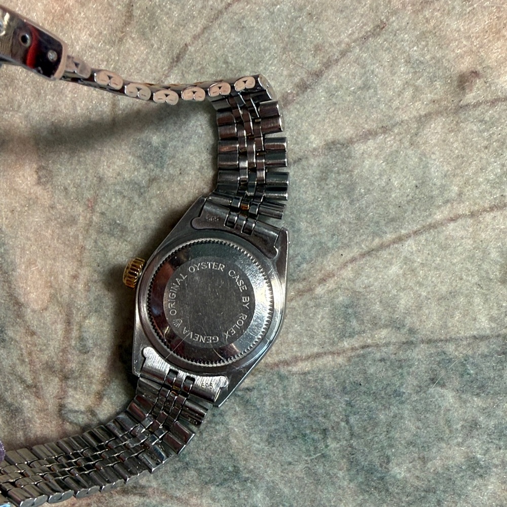 Tudor Silver and Gold Watch with White Dial - Picture 5 of 9